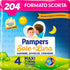 Pannolini Pampers Sole e Luna Misura 4 - Pacco Scorta