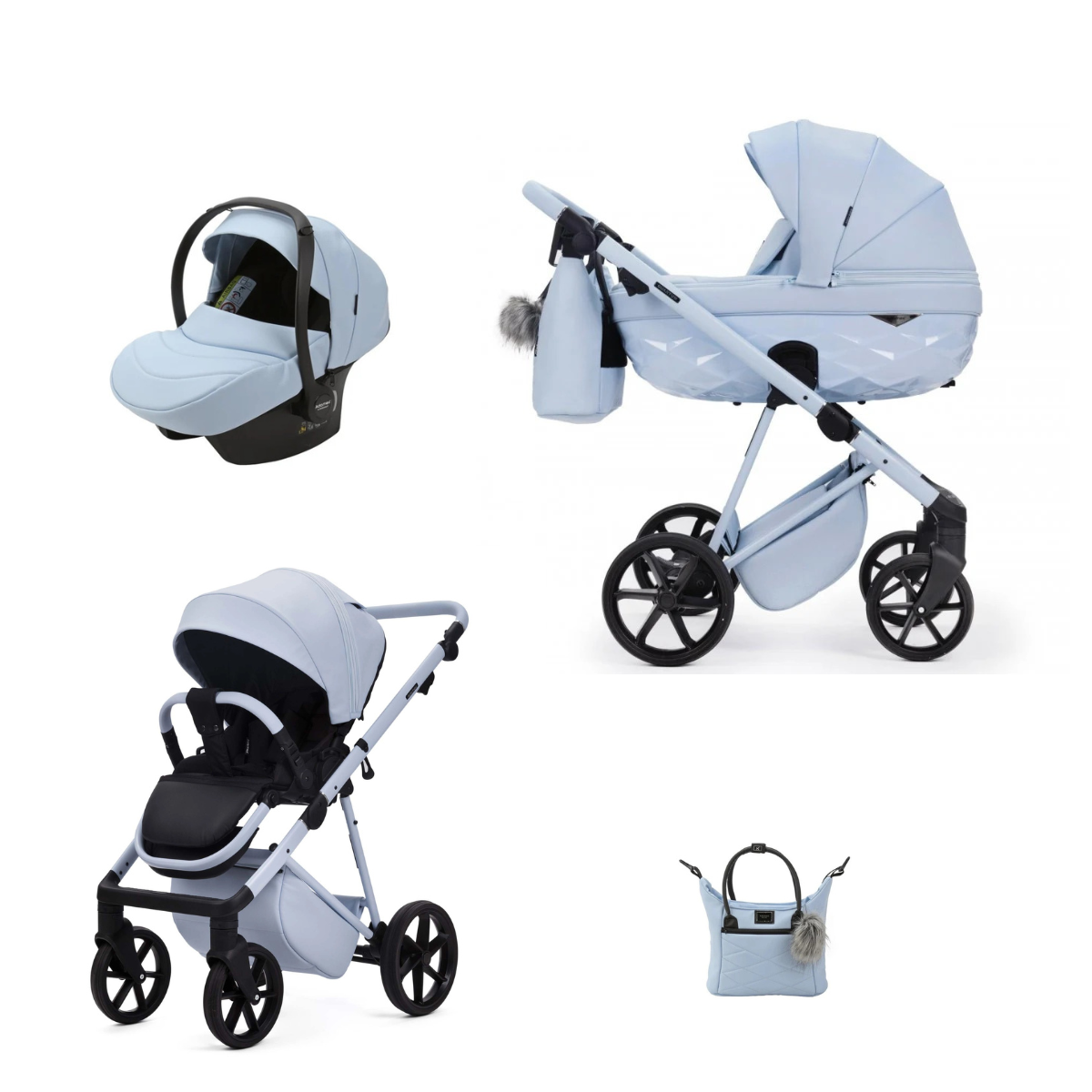 Kombikinderwagen Adamex Quantum Luxurious Sky