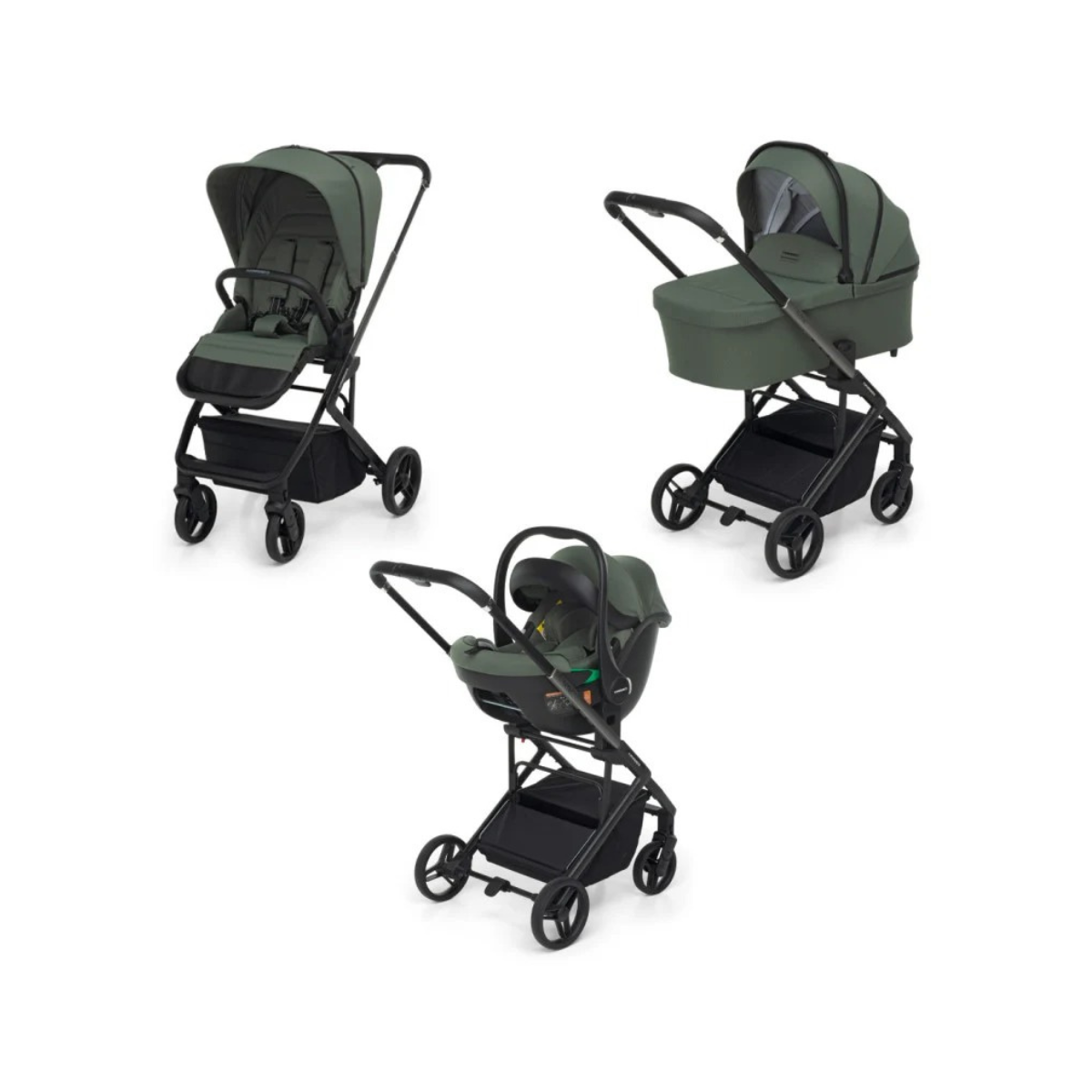 Kombikinderwagen Foppapedretti TicToc i-Size Olive